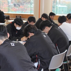 期末考査　朝の風景…(11/27)