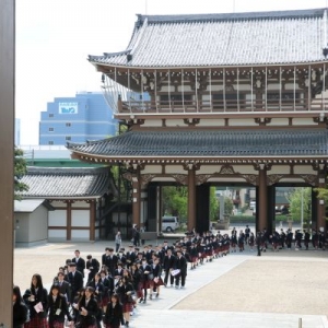 新入生が、真宗大谷派名古屋別院(東別院)で研修を行いました(4/14)